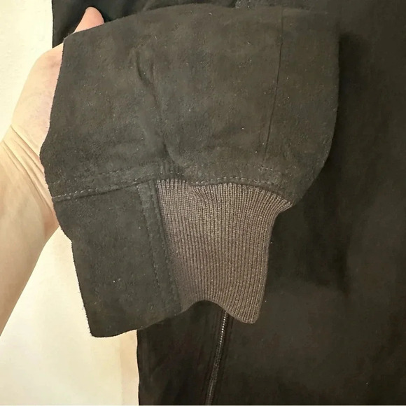 BlankNYC After Shocker Bomber Men’s Black Goat Skin Leather Jacket Size M NWT - Picture 5 of 10